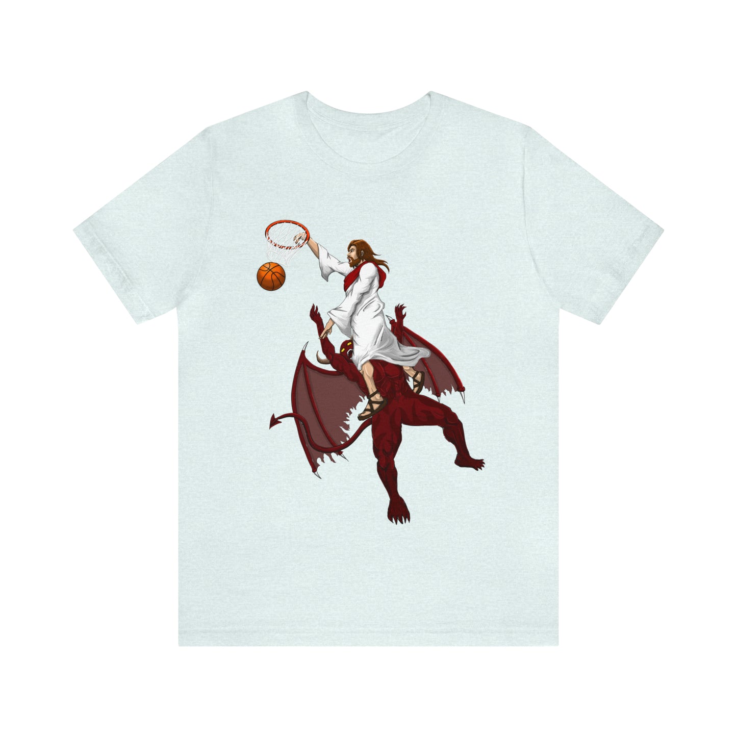 Jesus Dunks on Devil Tee