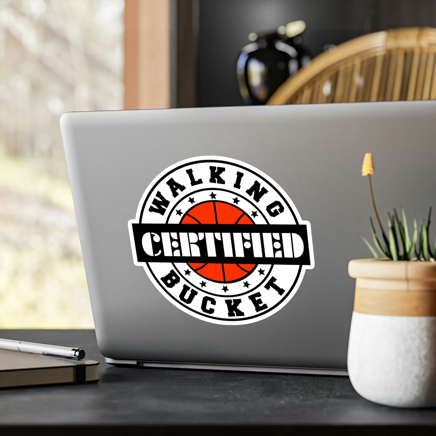 Certified Walking Bucket Sticker | Kiss-Cut Vinyl Decals